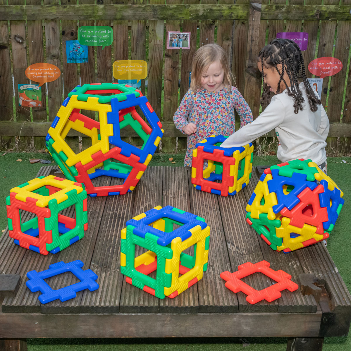 Giant Polydron Platonic Solids Set